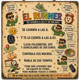 Placa "El Corredor" · Chapa Metal · Personalizable